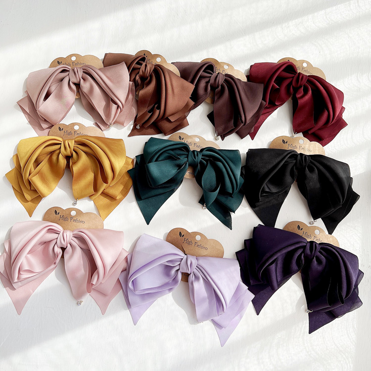 IADUO韩国东大门新款超大蝴蝶结发夹后脑勺头花头饰发饰女KBJ4143