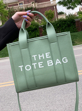 THE TOTE BAG小号印花手提包女包欧美潮流时尚托特包单肩斜挎包