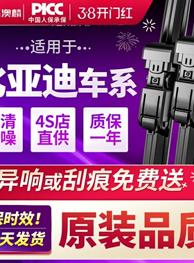 适用比亚迪秦plus雨刮器dmi宋pro海豚鸥max元汉EV唐S67无骨F3雨刷