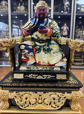 仿黑檀文椅神明座椅仙家龙椅神尊叠椅加高底座神像佛椅子木雕工艺