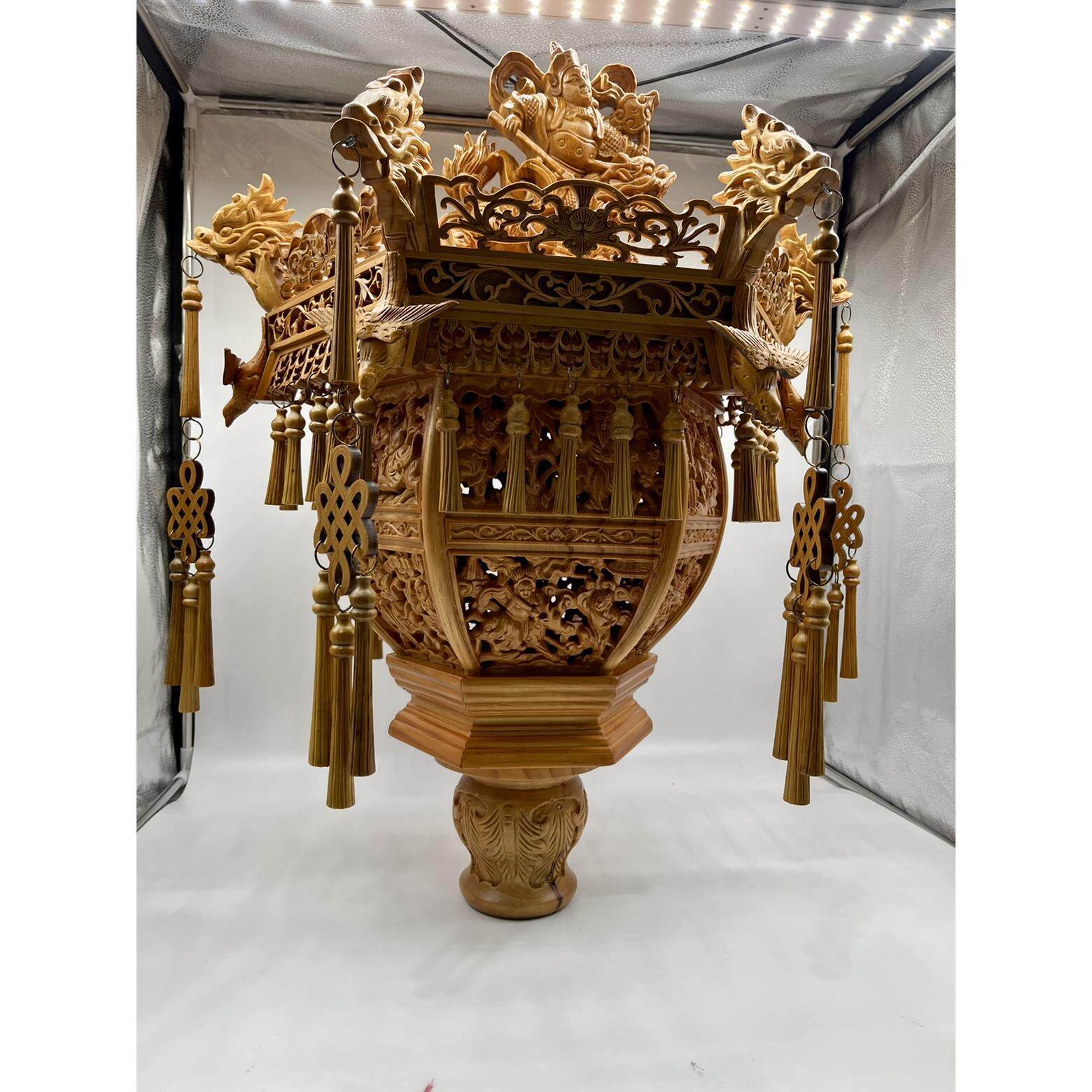 西灯寺庙道观佛堂祖厅庙堂宫庙灯花灯琉璃灯仿古中式木雕古建供灯