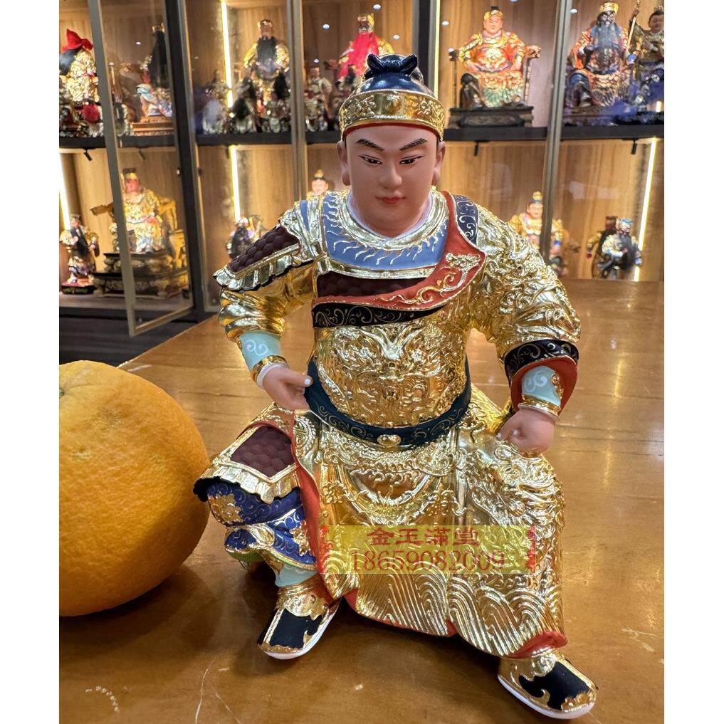吴府吴王爷五府千岁神明金身5寸6脱身神像居家供奉玄关摆件香樟木