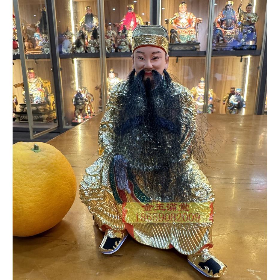 5.6寸李府千岁李王府5寸6脱身神像金身木雕香樟木玄关五府千岁