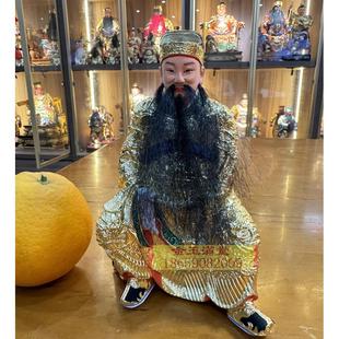 5.6寸李府千岁李王府5寸6脱身神像金身木雕香樟木玄关五府千岁