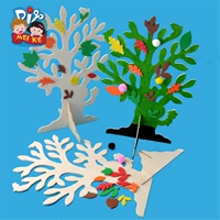Arbor Day DIY handmade trắng trống cây gỗ mẫu giáo trẻ em sản xuất vật liệu nghệ thuật và gói vật liệu đồ chơi thủ công - Handmade / Creative DIY đồ chơi cho bé