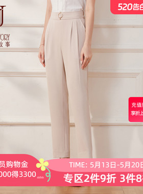 2026新款黑色西装裤女春夏设计感单褶通勤裤子高腰垂感休闲直筒裤