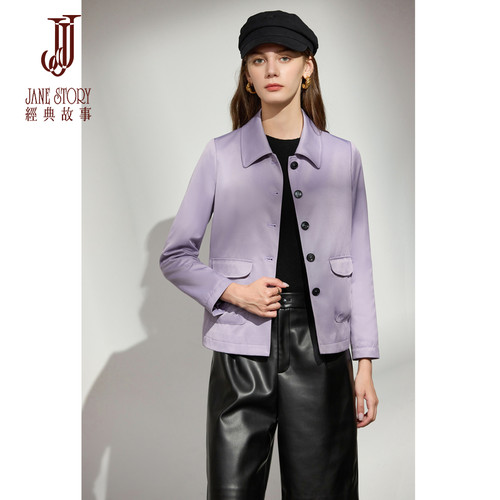 短款卡其风衣外套女英伦风