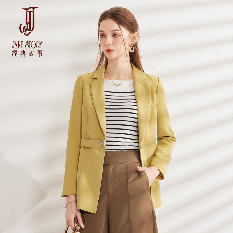 设计感工装西装外套女2026新款春秋气质小个子中长款休闲西服上衣