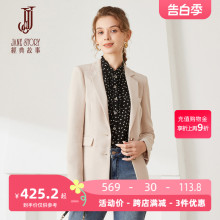 经典故事2024新款中长款休闲西服外套女春季职业套装收腰西装上衣