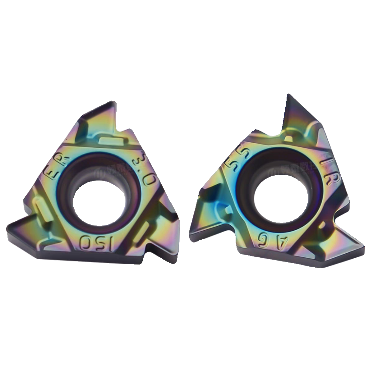 彩色加硬锋利强断屑内外螺纹刀片MMT16ERAG60-S 16IRAG60调质钢件