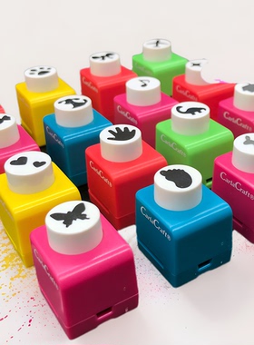 日本小号压花器儿童DIY益智手工账本贴心动物花朵图形装扮打花器