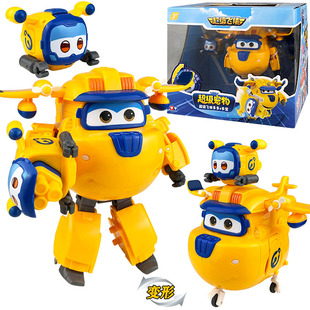 超级飞侠合体变形多多机器人装备宠物机甲多宝玩具包警长礼物套装