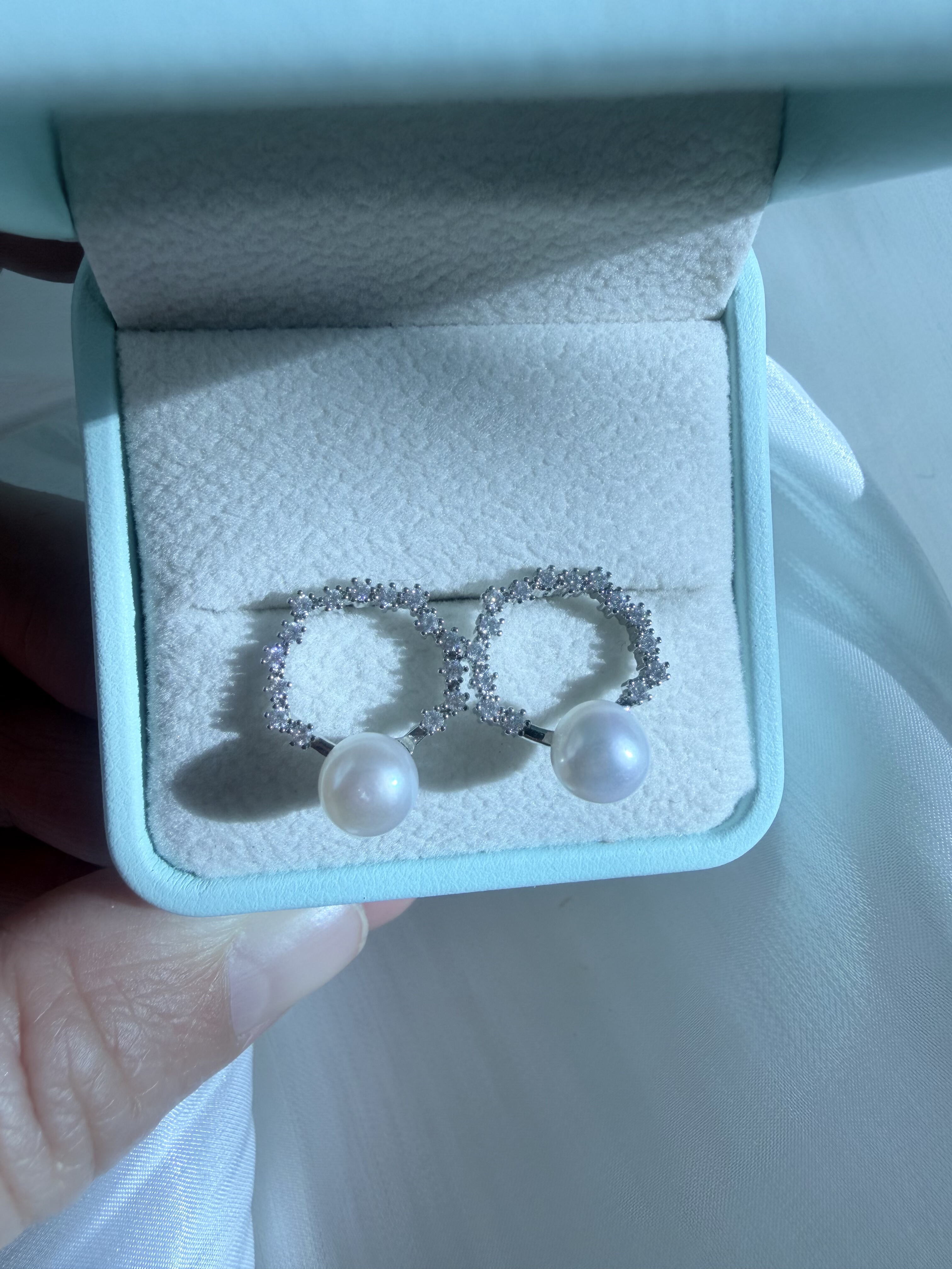 天然淡水珍珠耳钉甜甜圈小清新女轻奢珍珠耳环简约时尚新款耳饰品,珠宝/钻石/翡翠,耳饰,淘宝优惠券,粉丝福利购,淘宝优惠卷