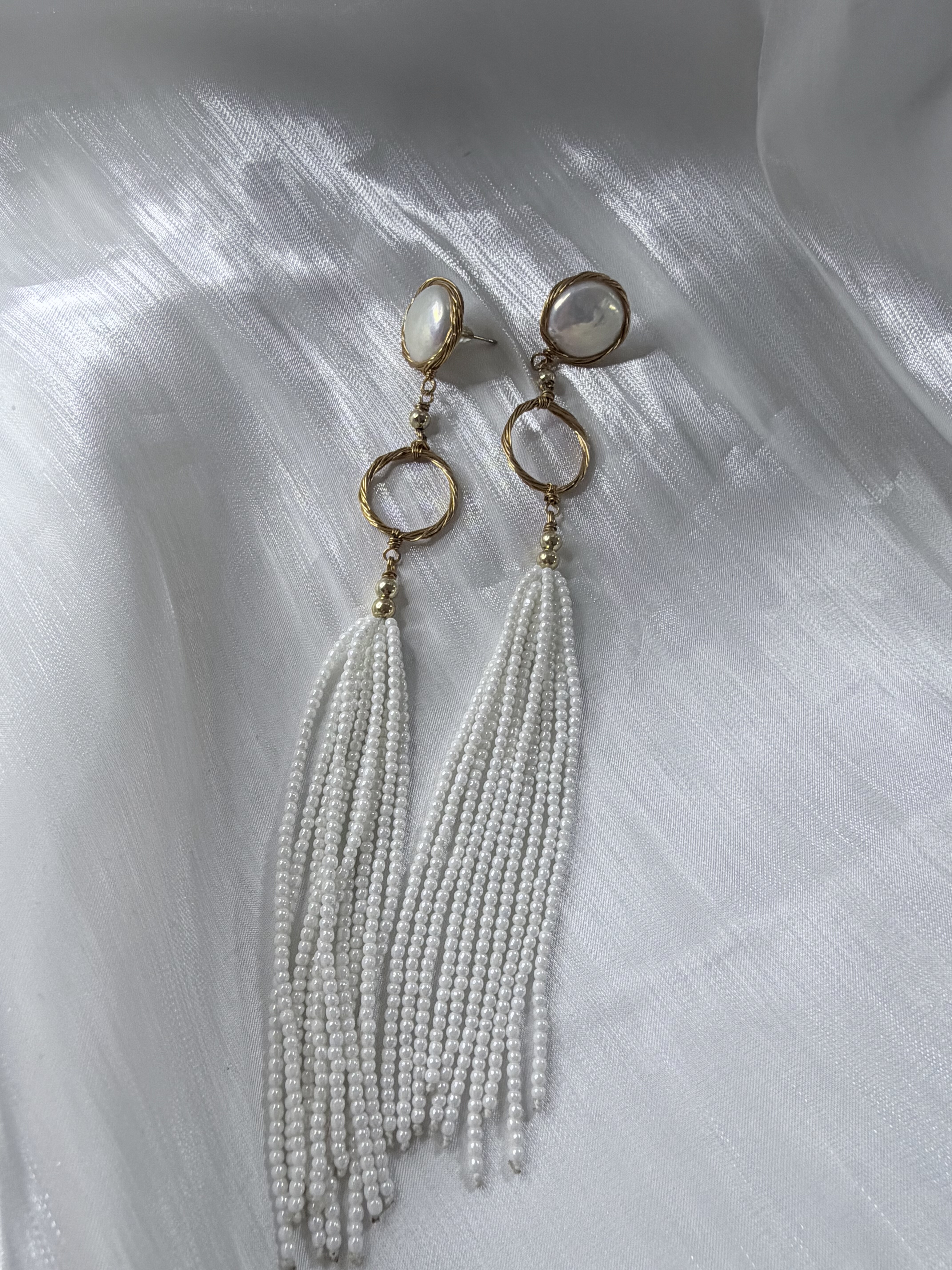 流苏耳环女s925银针气质长款大气高级感超仙复古小众法式宫廷风格,珠宝/钻石/翡翠,耳饰,淘宝优惠券,粉丝福利购,淘宝优惠卷