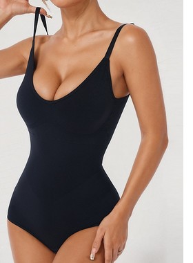 带胸垫塑身衣连体收腹提臀束身衣紧身欧美吊带塑形收肚子女士提臀