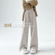 2025新高级垂坠感宽松bf慵懒直筒休闲阔腿裤 糯米裤 子女春秋夏薄款