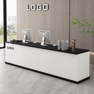 现代简约收银台公司前台接待台饭店便利店奶茶店美容院网红小吧台
