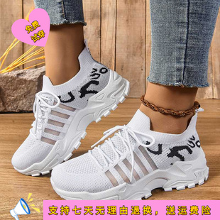 跨境女鞋 透气运动鞋 厚底鞋 子女夏季 休闲鞋 新款 韩版 鞋 复古厚底鞋
