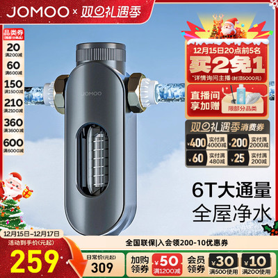 JPF21大通量全屋净水器 免打孔前置过滤器 家用厨房自来水反冲洗