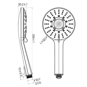 JOMOO九牧 五功能手持增压淋浴花洒喷头S102065-2B01-2