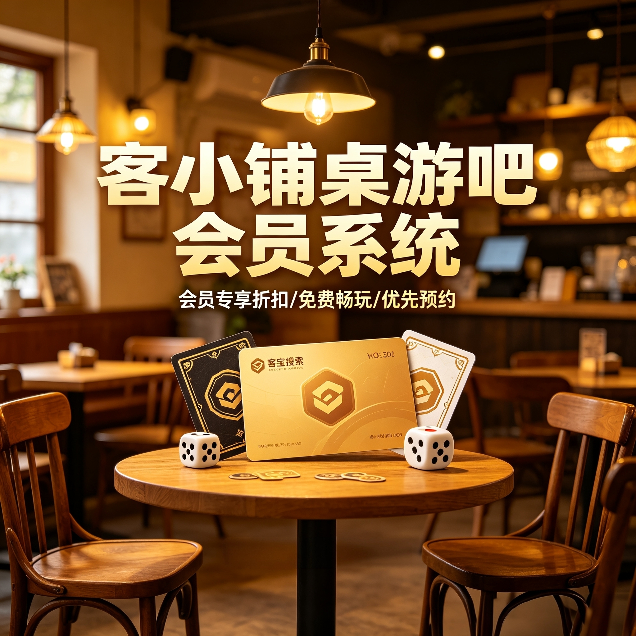 客小铺桌游吧会员管理系统收银储值次卡软件APP小程序