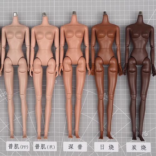 20关节体白肌娃娃6分素体配件