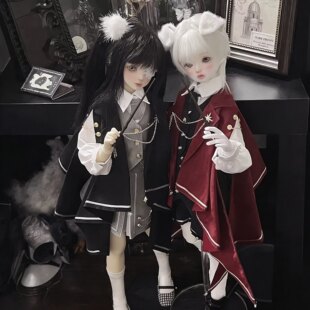 四分体BJD娃衣哈利波特魔法斗篷大四普四CD2可穿长袍法式装扮套装