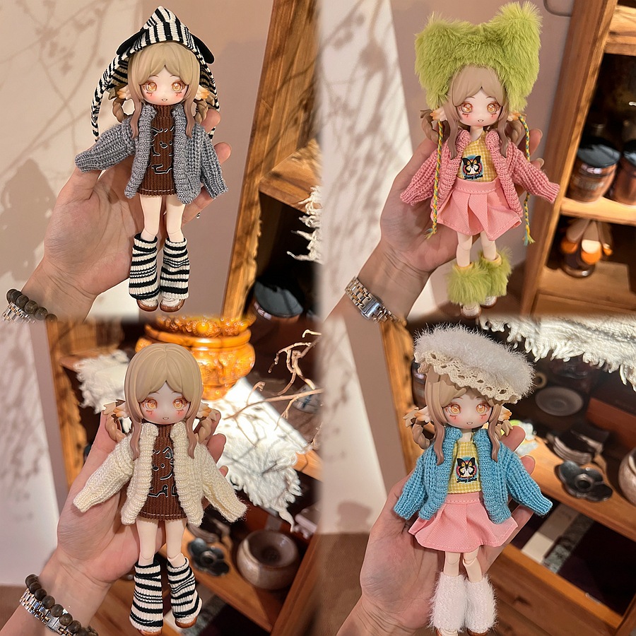 8分bjd阿巳娃衣ob11换装衣服裙子