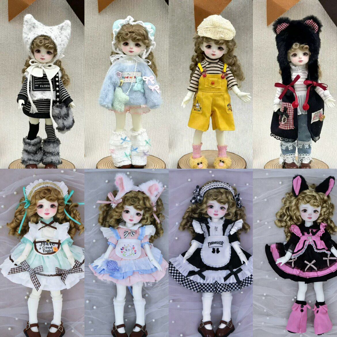 6分bjd娃衣30厘米胖体娃娃衣服