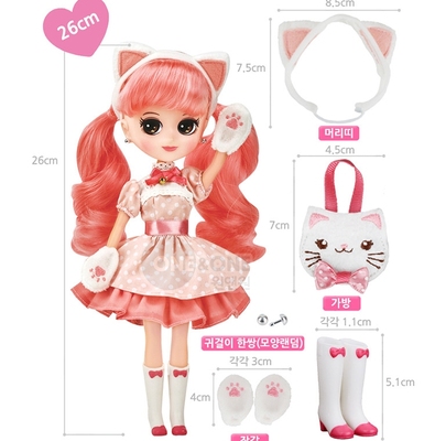 韩国Cherry Schoolgirl校服换装BJD学生日系JK娃娃玩具可换装改妆