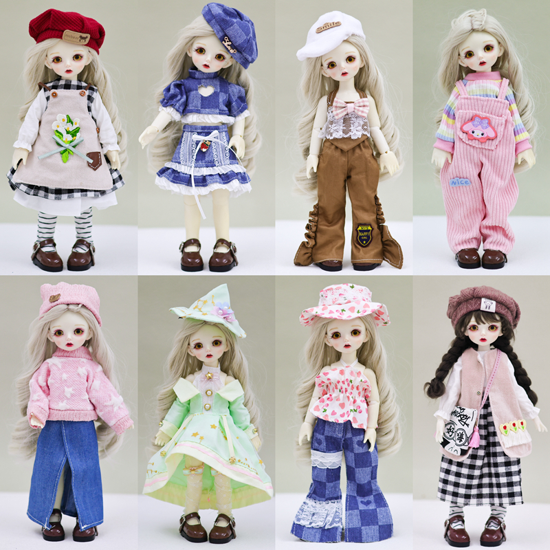 现货6分bjd娃娃替换衣服