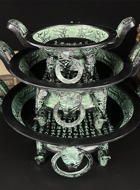 西周青铜器仿古摆件铭文盘史墙盘