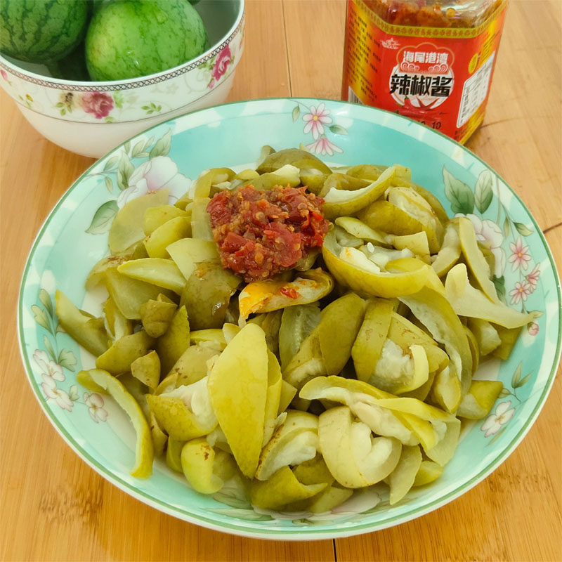 750克原味海尾酸瓜皮海南本地小西瓜农村手工腌泡菜鲜嫩脆送稀饭