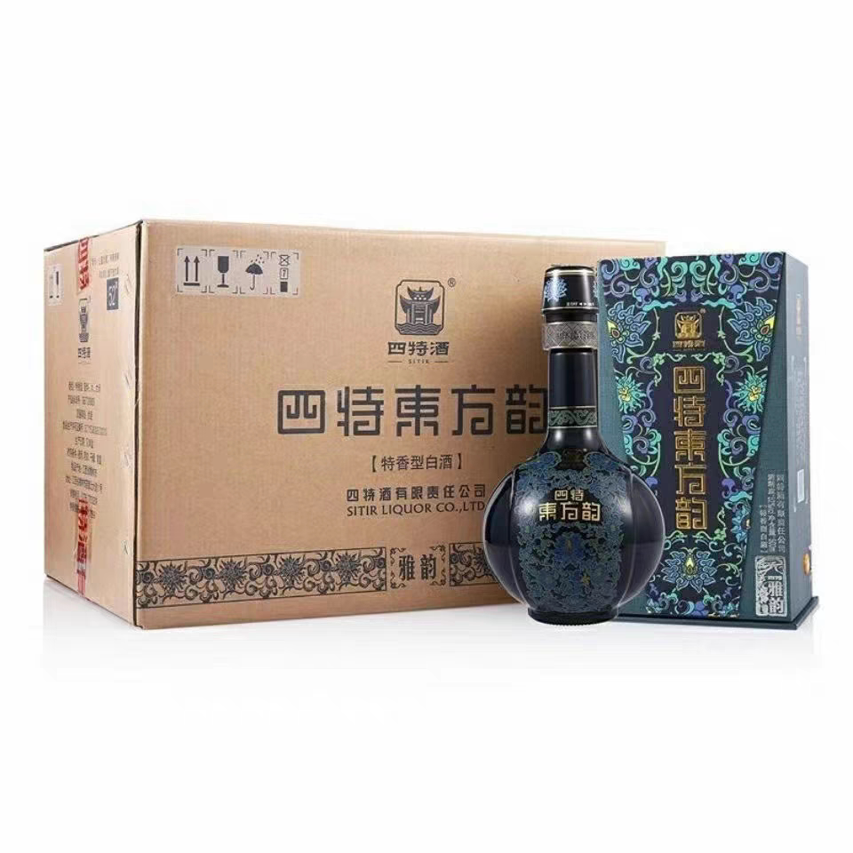 2021年整箱6瓶四特东方韵雅韵52度500ml特香型江西白酒