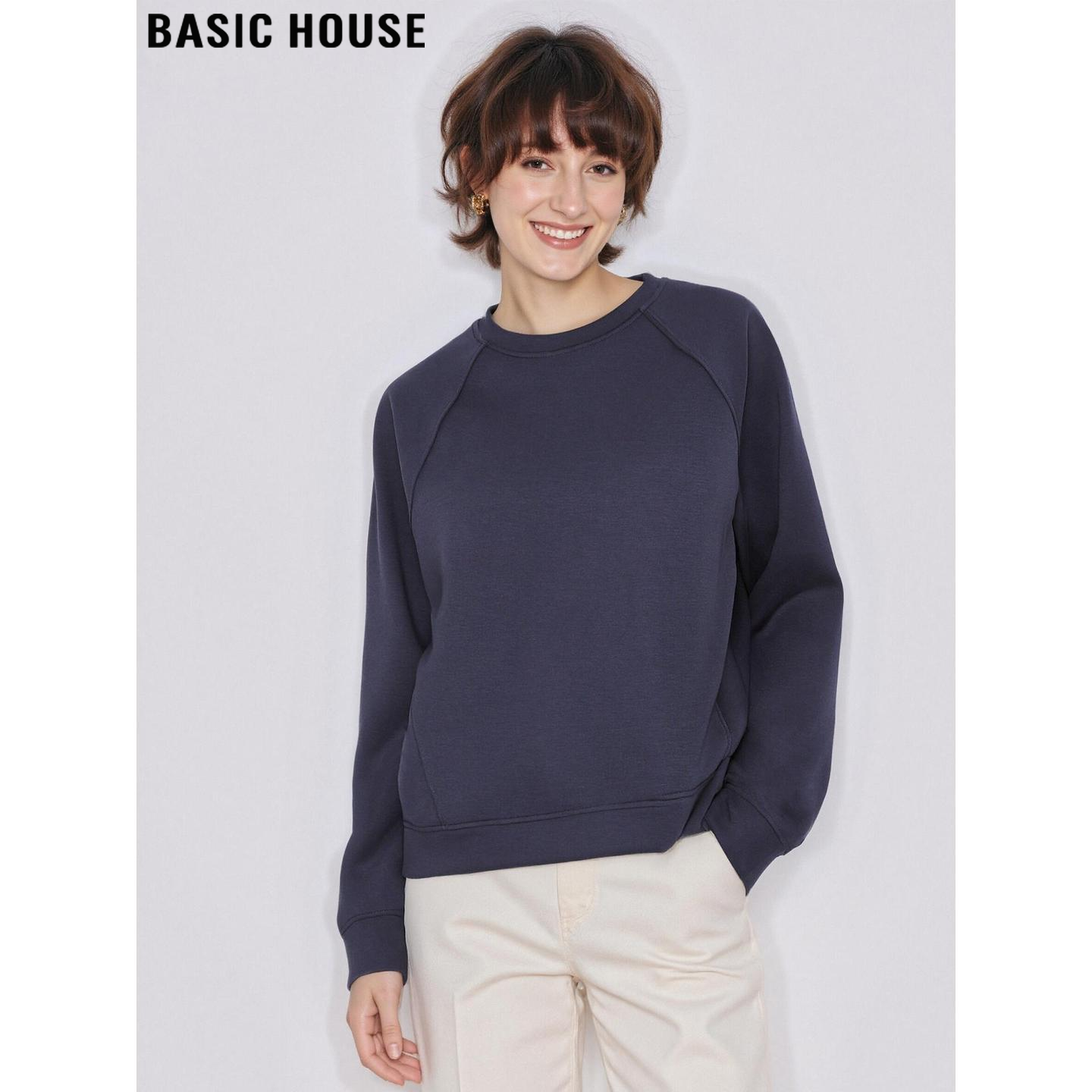 加厚圆领卫衣内搭上衣套头打底衫