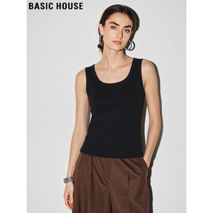 外穿遮副乳内搭无袖 百家好U领工字背心女士夏季 吊带 House Basic