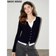 House 百家好假两件针织衫 女士2026春季 Basic 新款 设计感内搭上衣