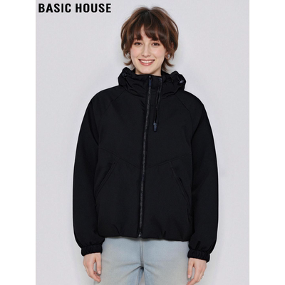 百家好黑色90鸭绒羽绒服女冬季