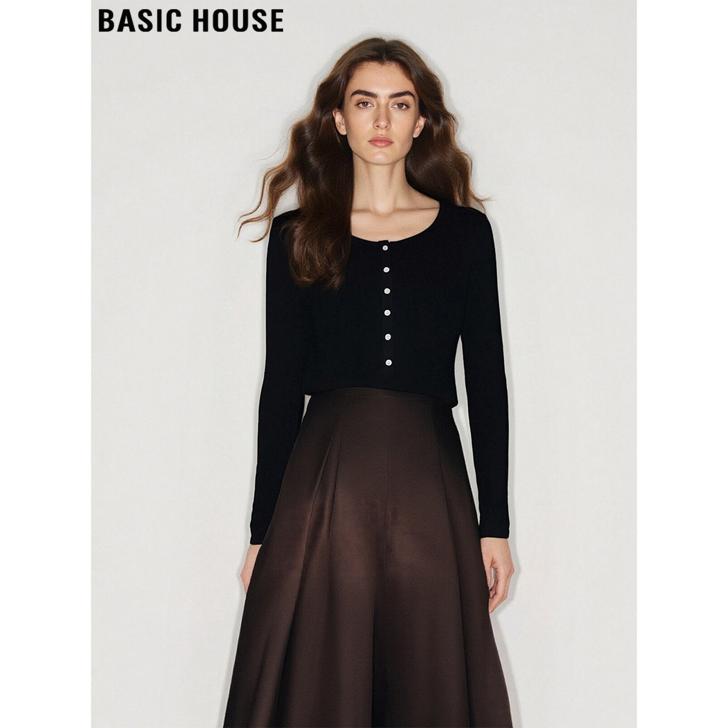 百家好莱赛尔天丝针织打底衫女