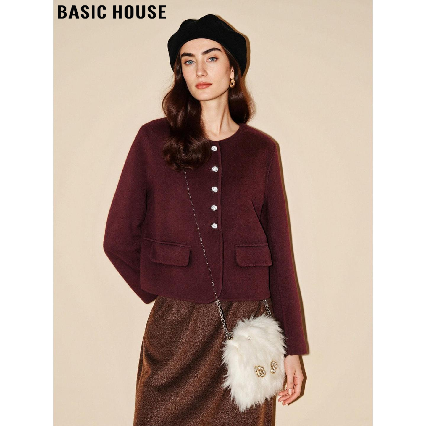 安哥拉红毛呢外套羊毛呢子西装女