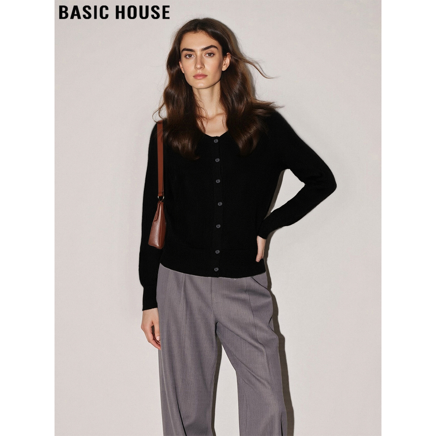 百家好软糯羊毛针织开衫打底叠穿