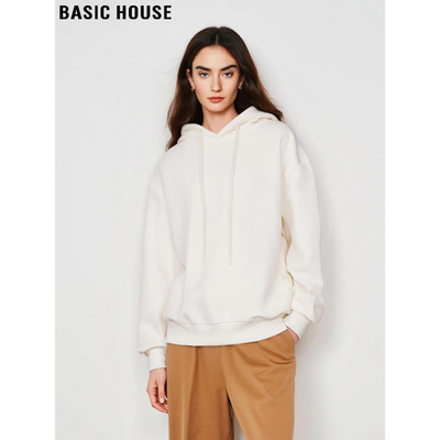 宽松慵懒加厚美式连帽卫衣女