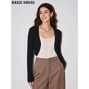 House 短款 百家好天丝针织开衫 新款 冰丝防晒披肩 女2026夏季 Basic