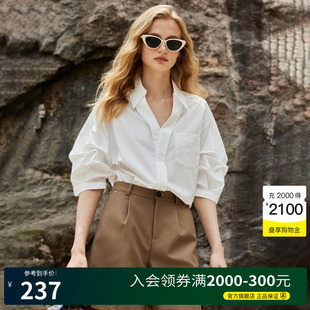 短袖 百家好時(shí)尚 House 設(shè)計(jì)感小眾襯衣 2025夏季 新款 女襯衫 Basic
