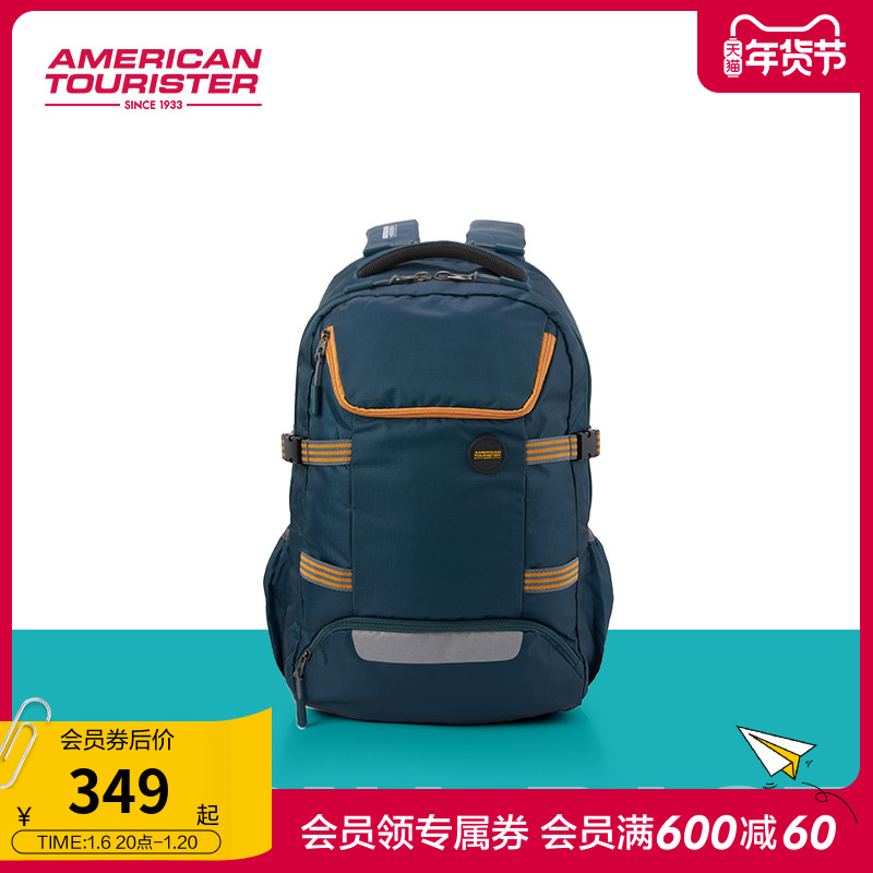 美旅2024新款双肩包背包城市户外旅行露营超大容量书包男女QT5