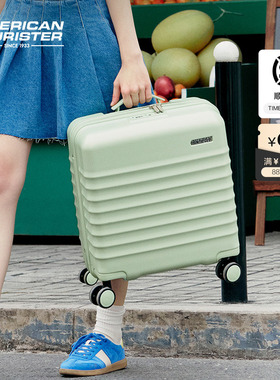 美旅短途箱pc行李箱18寸超轻便小型可登机旅行箱拉杆箱机长箱NN0