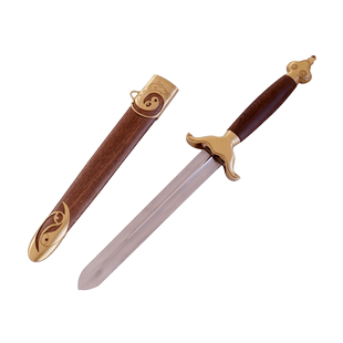 龙泉杨氏宝剑不锈钢硬剑防身小短剑装饰礼品刀具儿童玩具未开刃