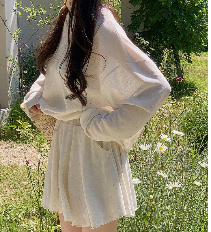 亚麻套装韩代东大门正品2024夏季透气吸湿薄款防晒长袖衫加短裤女