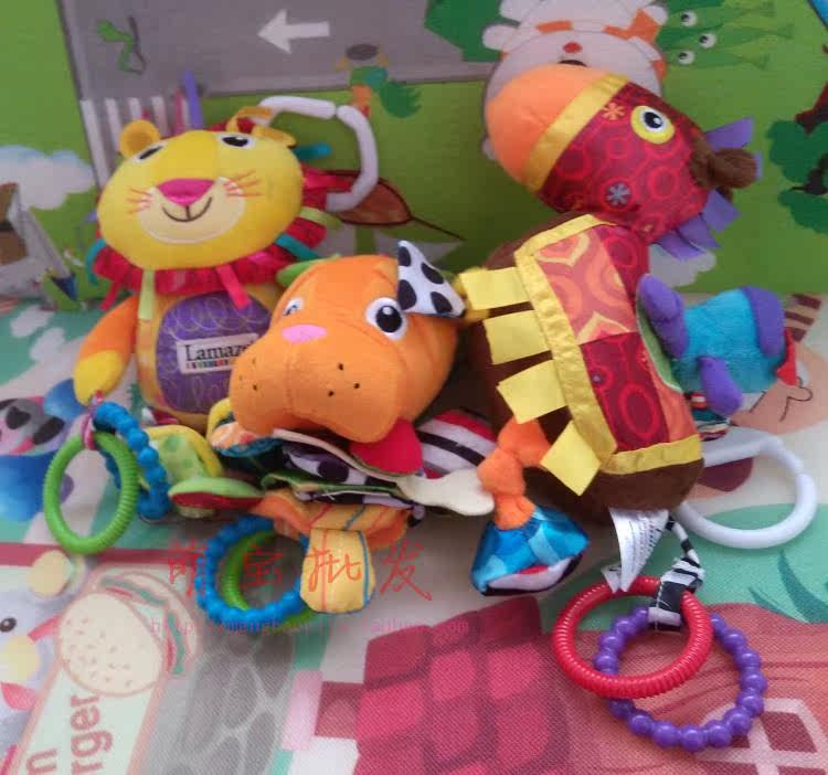 狮子车挂老鼠和驴拉震床挂小马和骑士床挂宝宝小狗安抚玩偶毛毛虫