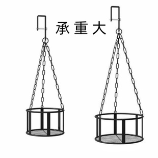 铁艺垂吊挂篮吊篮 悬挂式吊盆花架 挂式花盆架加粗加固特大号